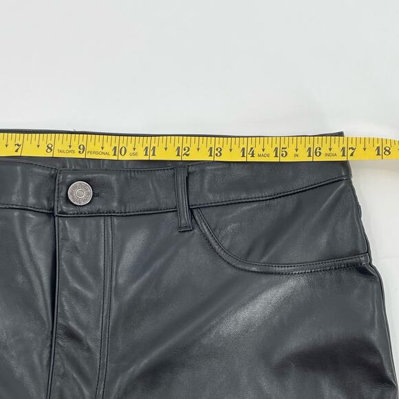 Joie Faux Leather Women’s Pants, EUC, Black, Sz. 12 - Picture 10 of 15